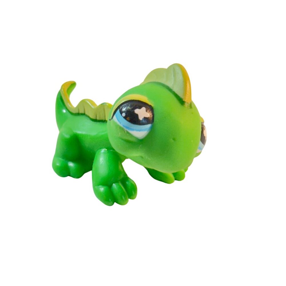 Littlest Pet Shop # 651 Green Iguana Lizard Reptile LPS READ